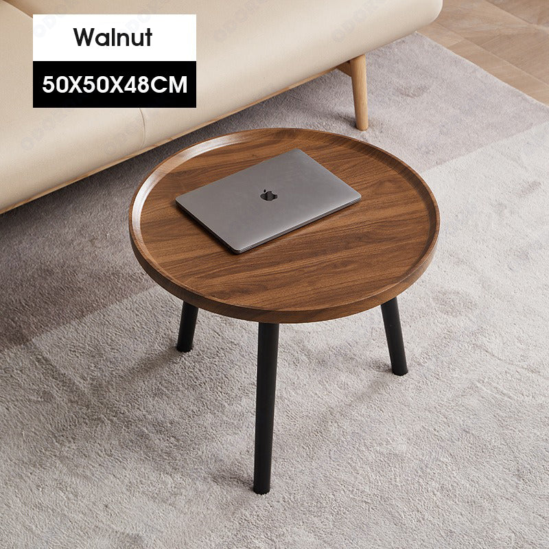 ODOROKU Round Coffee Table and Oval Table Set for Living Room Modern Coffee Table with Open Storage Marble Wood Tabletop & Sturdy Metal Legs Large Circle Coffee Table for Stylish Home - ODOROKU