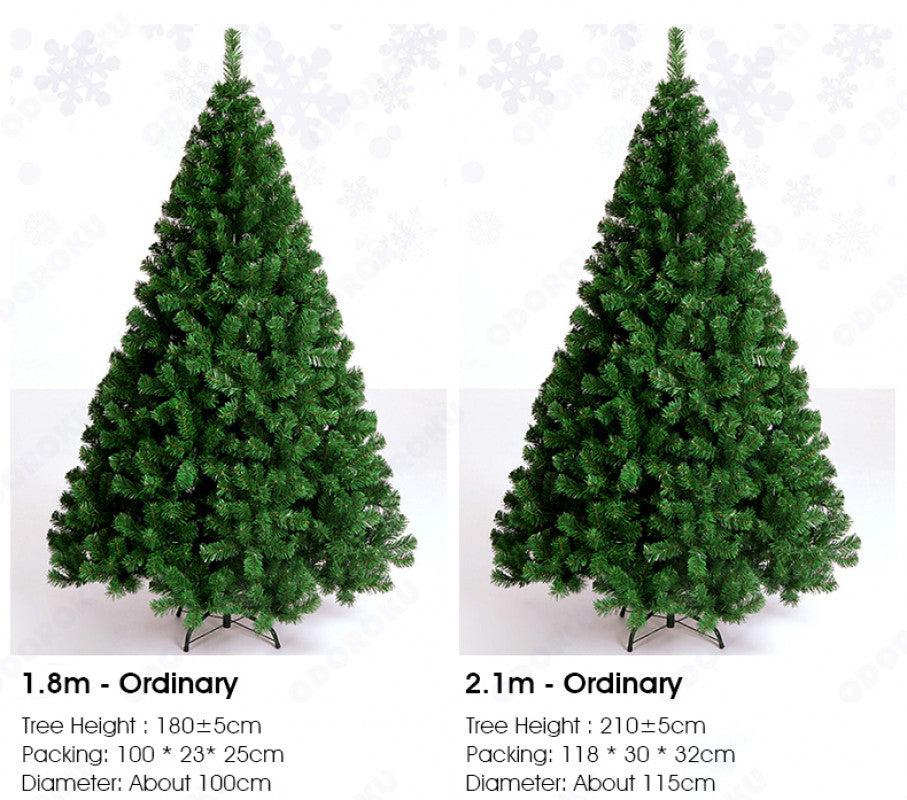 ODOROKU 150/180/210cm Premium Artificial Christmas Tree Luxury Premium 5ft 6ft 7ft Christmas Tree Christmas Decors with Stand Durable Pine Tree for Home Office Shopping Center Party - ODOROKU