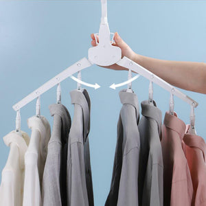 ODOROKU 8 In 1 Space Saving Indoor Clothes Dryer Hanger Flexible Portable Foldable Clothes Rack White Colour - ODOROKU