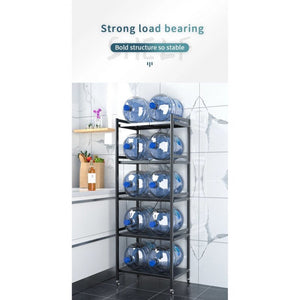 ODOROKU 2/3/4/5 Tiers Adjustable Kitchen Rack Kitchen Organizer Accessories Expandable Carbon Steel Storage Rack - ODOROKU