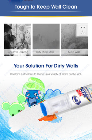 ODOROKU Multi Purpose White Wall Surface Cleaner 200g Wall Stain Remover Remove Shoe Mark Remove Mold Dirty Wall Cleaner Wall Whitener - ODOROKU