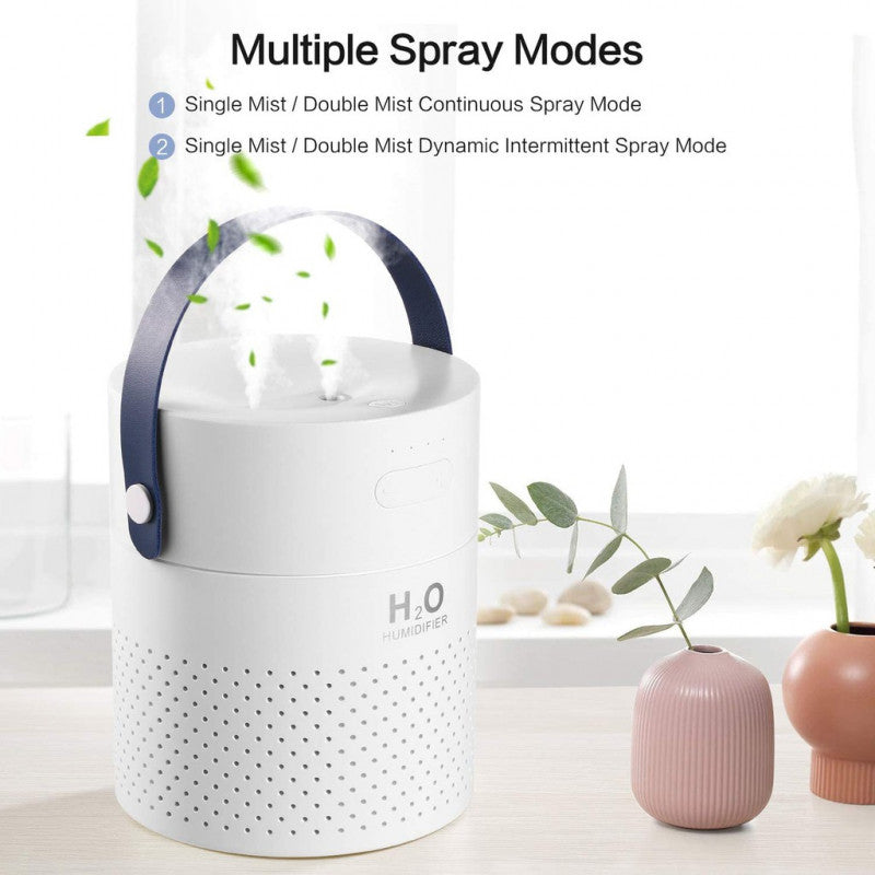 ODOROKU 1.1L Humidifier with 4000Mah Powerbank Battery Operated USB and USBC Charging LED Light Function - ODOROKU