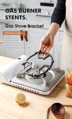 ODOROKU Wok Support Ring Cast Iron Wok Support Ring Universal Non Slip Wok Rack Durable Burner Grate Pan Holder Stove Stand Rack - ODOROKU