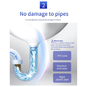 ODOROKU 3 Pcs Per Pack Pipeline Dredge Agent 99% Sterilization Clogged Blocked Choked Pipe Kitchen Sewer Bathroom Toilet - ODOROKU