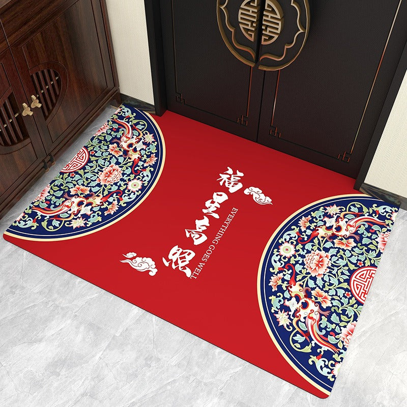 ODOROKU Premium Carbon Fiber Fabric Door Mat Carpet 60x90cm Floor Mat Door Rugs Door Carpet Thick Material Easy to Clean and Anti Slip For Indoor and Outdoor - ODOROKU