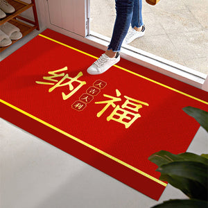 ODOROKU CNY Premium Crystal Velvet Carbon Fiber Fabric Door Mat Carpet 60x90cm Floor Mat Door Rugs Door Carpet Thick Material Easy to Clean and Anti Slip For Indoor and Outdoor - ODOROKU