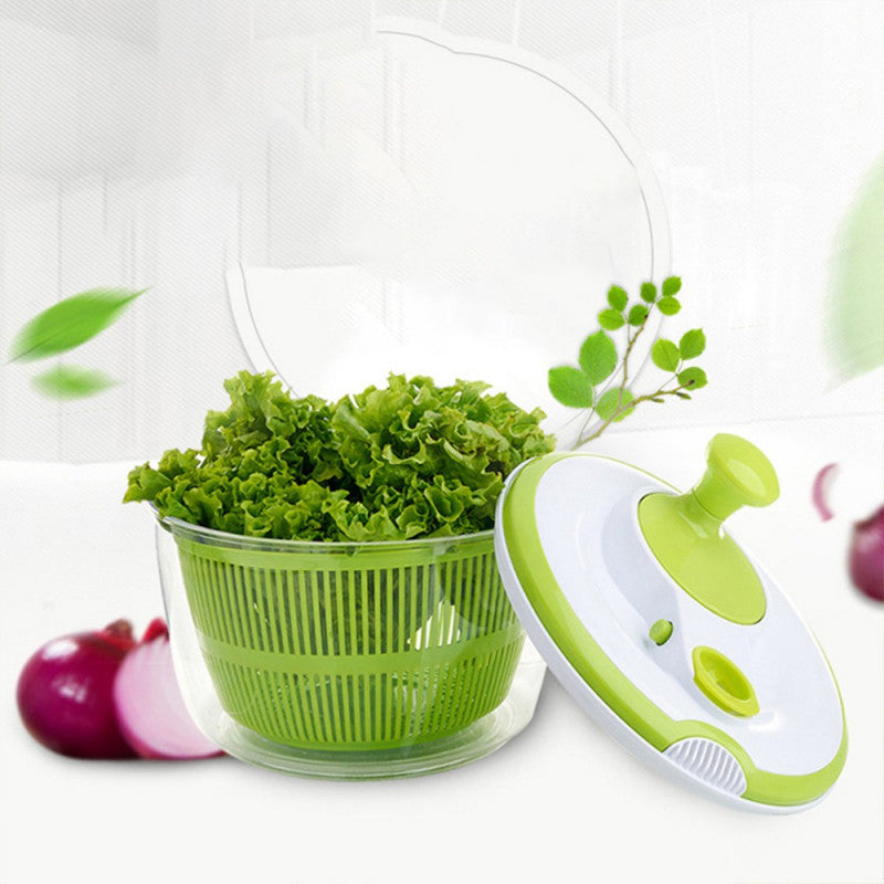 ODOROKU Salad Spinner Large Multifunction 5L Design BPA Free Large Capacity Drain Water Salad Bowl Vegetables Spin - ODOROKU