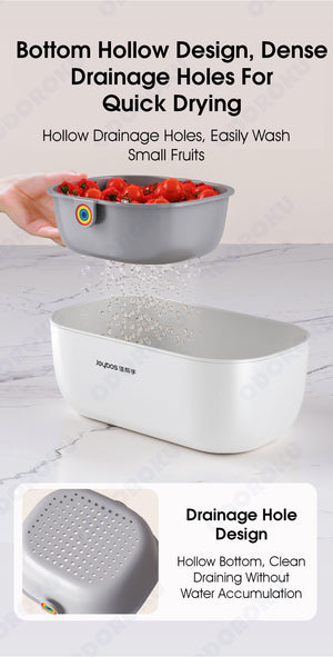 ODOROKU Snack Serving Bowl Nut Container With Strainer Colander CNY Snack Bowl Food Storage Container Box Snack Serving Dish Nuts Seeds Shell Sweets Chocolate Pistachio Bowl Candy Fruit Dessert Appetizer - ODOROKU