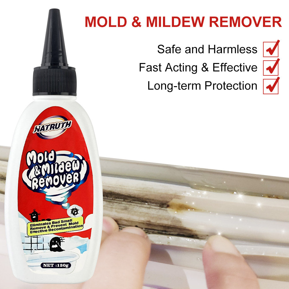 ODOROKU Wall Mold Remover Gel 120g with Free Gloves Mildew Removal Automatically Decompose and Remove Mold, Permeability and Mold Removal Continuous Protection Great for Tiles Grout Sealant Bath Sinks Showers - ODOROKU