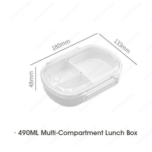 ODOROKU Lunch Box Containers With Removable Compartments Meal Prep Snack Containers BPA-Free, Dishwasher & Microwave Safe Snack Container For Kids and Adults - ODOROKU