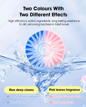 ODOROKU 50g x 20pcs Sakura Scented Fragrance Toilet Bowl Cleaner 99% Anti Bacteria Long Lasting Deodorizing Disinfecting Toilet Cleaner Tablet Flush Cleaner Removes Urine Poop Stain Odor - ODOROKU