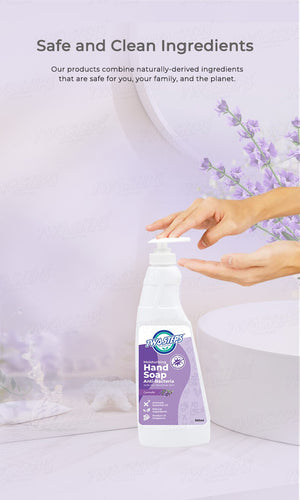 ODOROKU x Two Steps Cleaning Hand Soap 500ml / 5 Litre - Lavender Made with Essential Oils Moisturizing for Hands Biodegradable Formula - ODOROKU