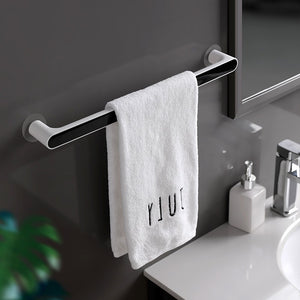 ODOROKU Self Adhesive Wall Mounted Towel Holder Towel Hanger Towel Bar Shelf Roll Holder for Kitchen Bathroom - ODOROKU