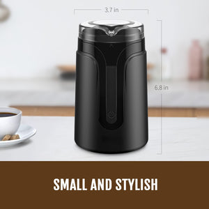 ODOORKU Electric Coffee Bean Grinder with Stainless Steel Blades Coffee Grinder Kitchen Grinder Blender Slicer Small Spice and Herb Grinder 1.4oz/40g - ODOROKU