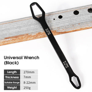 ODOROKU Universal Wrench Universal Double Sided Wrench 8 - 22 mm Self-Tightening Universal Wrench Repair Tools Multifunctional Wrench with Gloves for Construction Carpentry Automobile - ODOROKU