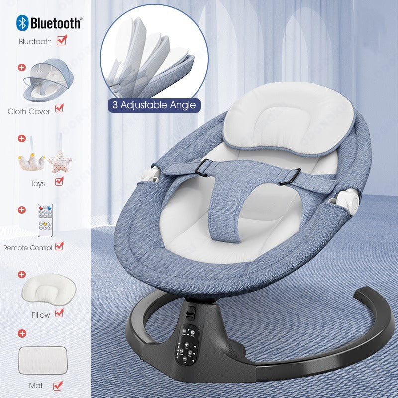 ODOROKU Electric Baby Rocking Chair Baby Swing for Infants Cradle Rocking Chair Motorized Portable Swing Bluetooth Music Speaker - ODOROKU