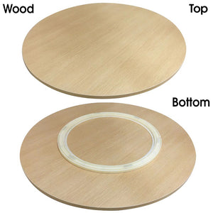 ODOROKU 50/60cm Diameter Round Lazy Susan Turntable with Ball Bearing Mechanism Wooden Material - ODOROKU