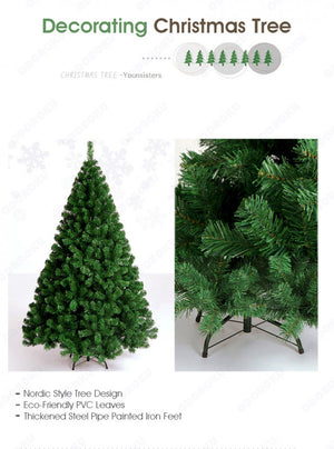 ODOROKU 150/180/210cm Premium Artificial Christmas Tree Luxury Premium 5ft 6ft 7ft Christmas Tree Christmas Decors with Stand Durable Pine Tree for Home Office Shopping Center Party - ODOROKU