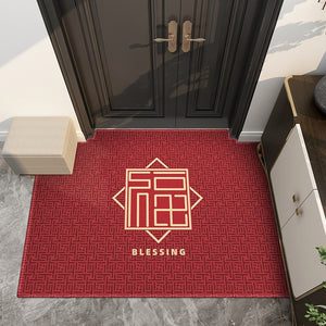 ODOROKU Premium Carbon Fiber Fabric Door Mat Carpet 60x90cm Floor Mat Door Rugs Door Carpet Thick Material Easy to Clean and Anti Slip For Indoor and Outdoor - ODOROKU