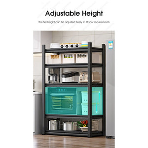 ODOROKU 3/4/5 Tier Storage Shelf Super Heavy Duty Storage Rack Anti Rust Boltless Adjustable Standing Shelf Units Kitchen Storage Display Rack for Home Office Multipurpose Shelf Warehouse - ODOROKU