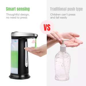 ODOROKU 370ml Chrome Plating Automatic Soap Dispenser And Sanitizer Dispenser Sensor Standing Contactless For Toilet - ODOROKU