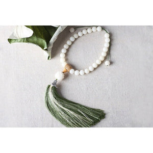 The Heart Sutra Lotus Car Hanging Pendant Adjustable Length White Bodhi Boxwood Material Adjustable Length - ODOROKU