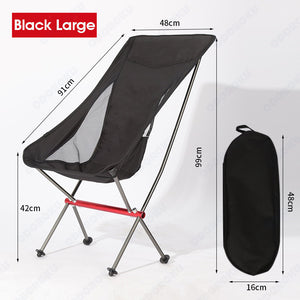 ODOROKU Portable Camping Chair Compact Ultralight Folding Backpacking Chairs Small Collapsible Foldable Packable Lightweight Backpack Chair in a Bag for Outdoor, Camp, Picnic, Hiking - ODOROKU