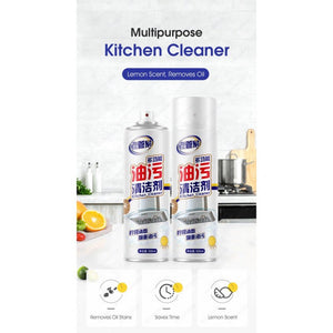 ODOROKU Multipurpose Kitchen Grease Cleaner Spray 500ml Kitchen Degreaser Cleaner Multi Surface Cleaner Grease Cleaner Clear Lemon - ODOROKU