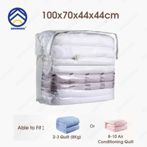 ODOROKU x Taili Cube Vacuum Storage Bags Space Saver Compression Bags Airtight Valve Double Seal Jumbo Cube Extra Large Vacuum Sealer Bags for Comforters Blankets Bedding Duvet Closet Organizers Space Bags Vacuum Storage Bags - ODOROKU