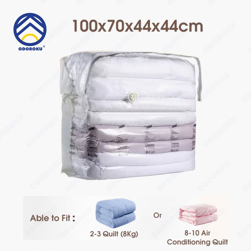 ODOROKU x Taili Cube Vacuum Storage Bags Space Saver Compression Bags Airtight Valve Double Seal Jumbo Cube Extra Large Vacuum Sealer Bags for Comforters Blankets Bedding Duvet Closet Organizers Space Bags Vacuum Storage Bags - ODOROKU