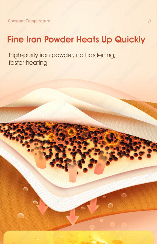 ODOROKU Stick On Herbal Heat Pad Warmer for Hand Body Feet 12 Hours Lasting For Menstrual Cramps Travel Size Portable - ODOROKU