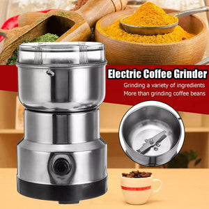 ODOROKU Coffee Maker Grinder Electric Coffee Grinder Machine Bean Nut Spice Grinder with Stainless Steel Blade - ODOROKU