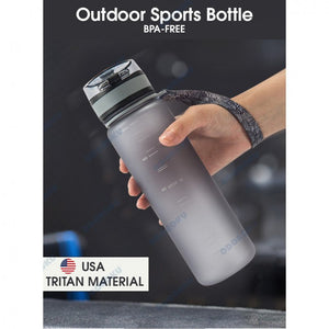 ODOROKU BPA Free Water Bottle 500ml 1000ml Ideal for Outdoor Sports Exercise Cycling Tritan Water Bottle - ODOROKU