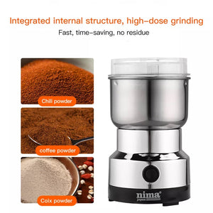 ODOROKU Coffee Maker Grinder Electric Coffee Grinder Machine Bean Nut Spice Grinder with Stainless Steel Blade - ODOROKU