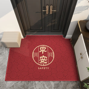 ODOROKU Premium Carbon Fiber Fabric Door Mat Carpet 60x90cm Floor Mat Door Rugs Door Carpet Thick Material Easy to Clean and Anti Slip For Indoor and Outdoor - ODOROKU