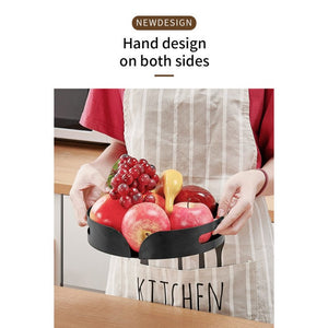 ODOROKU 360° Rotating Condiment Organizer Sauce Rack Spice Tray Organizer Seasoning Rack Shelf Fridge Organizer Kitchen Organizer Fruit Tray 360° Rotary Storage Rack 360° Rotating Tray Black - ODOROKU