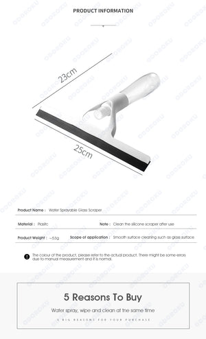 ODOROKU Multi-Purpose Glass Wiper with Spray Bottle for Window, Glass, Shower Door, Car Windshield - ODOROKU