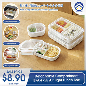 ODOROKU Lunch Box Containers With Removable Compartments Meal Prep Snack Containers BPA-Free, Dishwasher & Microwave Safe Snack Container For Kids and Adults - ODOROKU