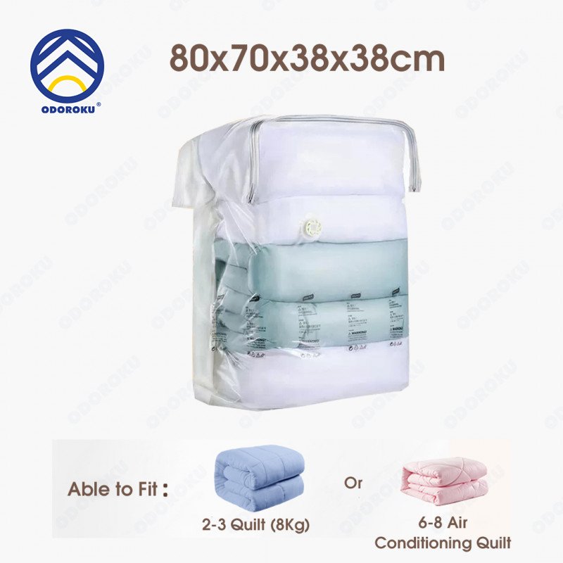 ODOROKU x Taili Cube Vacuum Storage Bags Space Saver Compression Bags Airtight Valve Double Seal Jumbo Cube Extra Large Vacuum Sealer Bags for Comforters Blankets Bedding Duvet Closet Organizers Space Bags Vacuum Storage Bags - ODOROKU