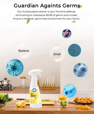 ODOROKU x Two Steps Cleaning All-Purpose Cleaner 500ml / 5L- Lemon Verbena Sanitizing and Disinfecting Spray To Clean and Deodorize - ODOROKU