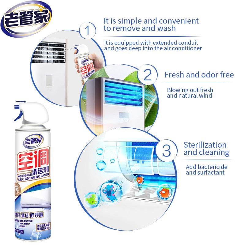 ODOROKU Air Conditioner Cleaner 500ml Sterilization and Air Con Cleaner Fresh and Odor Free Suitable for All Household - ODOROKU