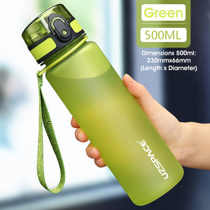 ODOROKU BPA Free Water Bottle 500ml 1000ml Ideal for Outdoor Sports Exercise Cycling Tritan Water Bottle - ODOROKU