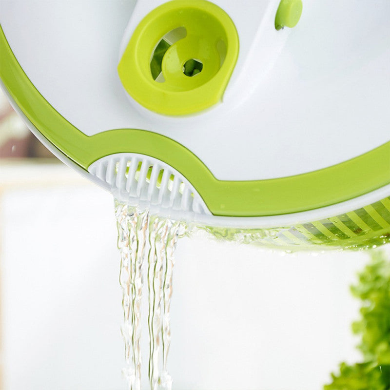 ODOROKU Salad Spinner Large Multifunction 5L Design BPA Free Large Capacity Drain Water Salad Bowl Vegetables Spin - ODOROKU