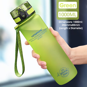 ODOROKU BPA Free Water Bottle 500ml 1000ml Ideal for Outdoor Sports Exercise Cycling Tritan Water Bottle - ODOROKU