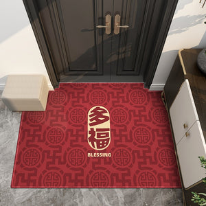 ODOROKU Premium Carbon Fiber Fabric Door Mat Carpet 60x90cm Floor Mat Door Rugs Door Carpet Thick Material Easy to Clean and Anti Slip For Indoor and Outdoor - ODOROKU