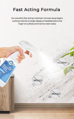 ODOROKU x Two Steps Cleaning Mold & Mildew Remover 500ml / 5 Litre Scrub Free Formula Mold Stain Remover Instant Results - ODOROKU