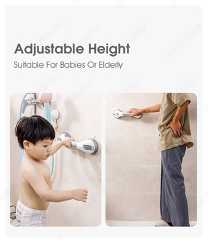 ODOROKU x Taili Non Drill Shower Safety Grab Bar for Children Elderly Heavy Duty Shower Handle Removable Shower Handrails for Seniors and Elderly Bathroom Safety Grip Waterproof Stainless Steel Removable Strong Load Bearing - ODOROKU