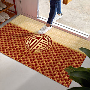 ODOROKU CNY Premium Crystal Velvet Carbon Fiber Fabric Door Mat Carpet 60x90cm Floor Mat Door Rugs Door Carpet Thick Material Easy to Clean and Anti Slip For Indoor and Outdoor - ODOROKU