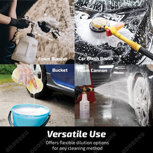 ODOROKU x Two Steps Detailing Snow Foam Car Wash 500ml / 5 Litre Eco Refill High Foaming Car Wash Shampoo Perfect for Ceramic Coating & Nanotechnology Based Sealants and Coatings pH-Neutral Lemon Scent - ODOROKU