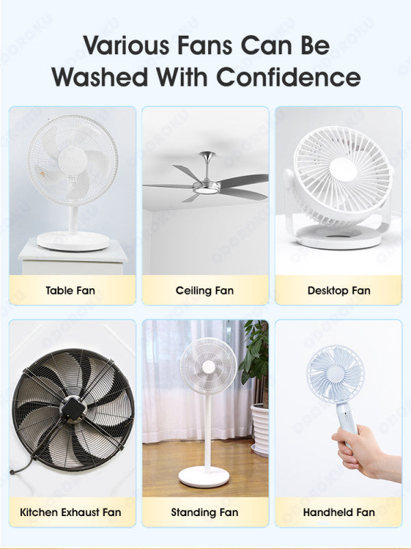 ODOROKU Electric Fan Foam Cleaner 300ml Deep Cleansing Bubble All Purpose Rinse Free Cleaning Spray Deep Cleaning Spray - ODOROKU